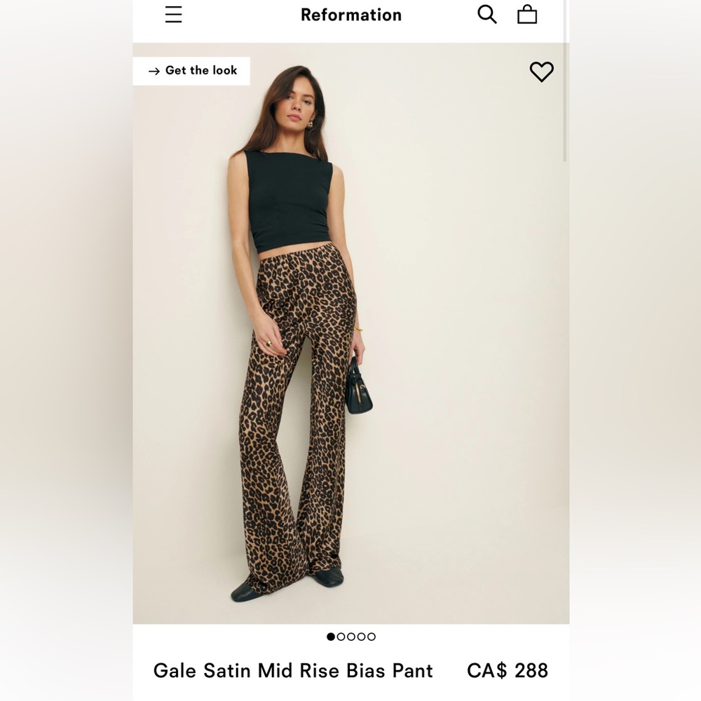 Gale Satin Pant- Reformation
